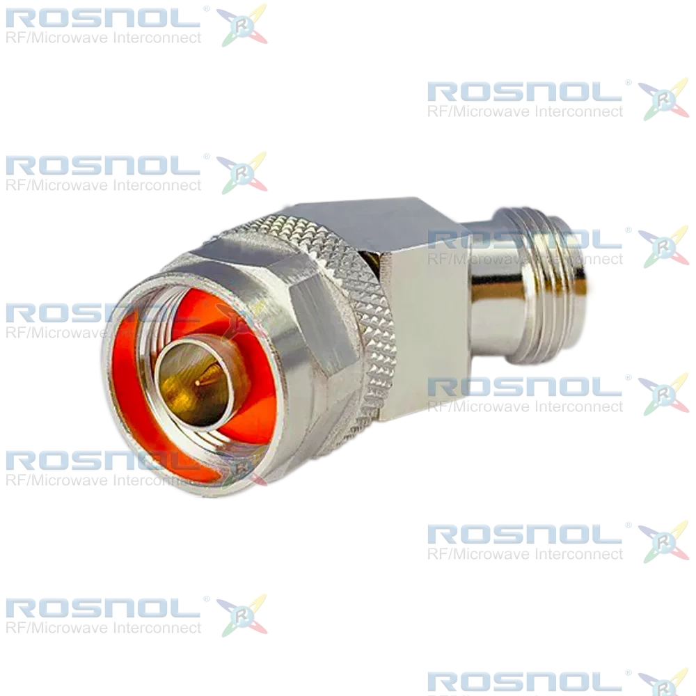 45 degree Adapter N Plug (Male) to N Jack (Female), DC-6GHz VSWR1.20