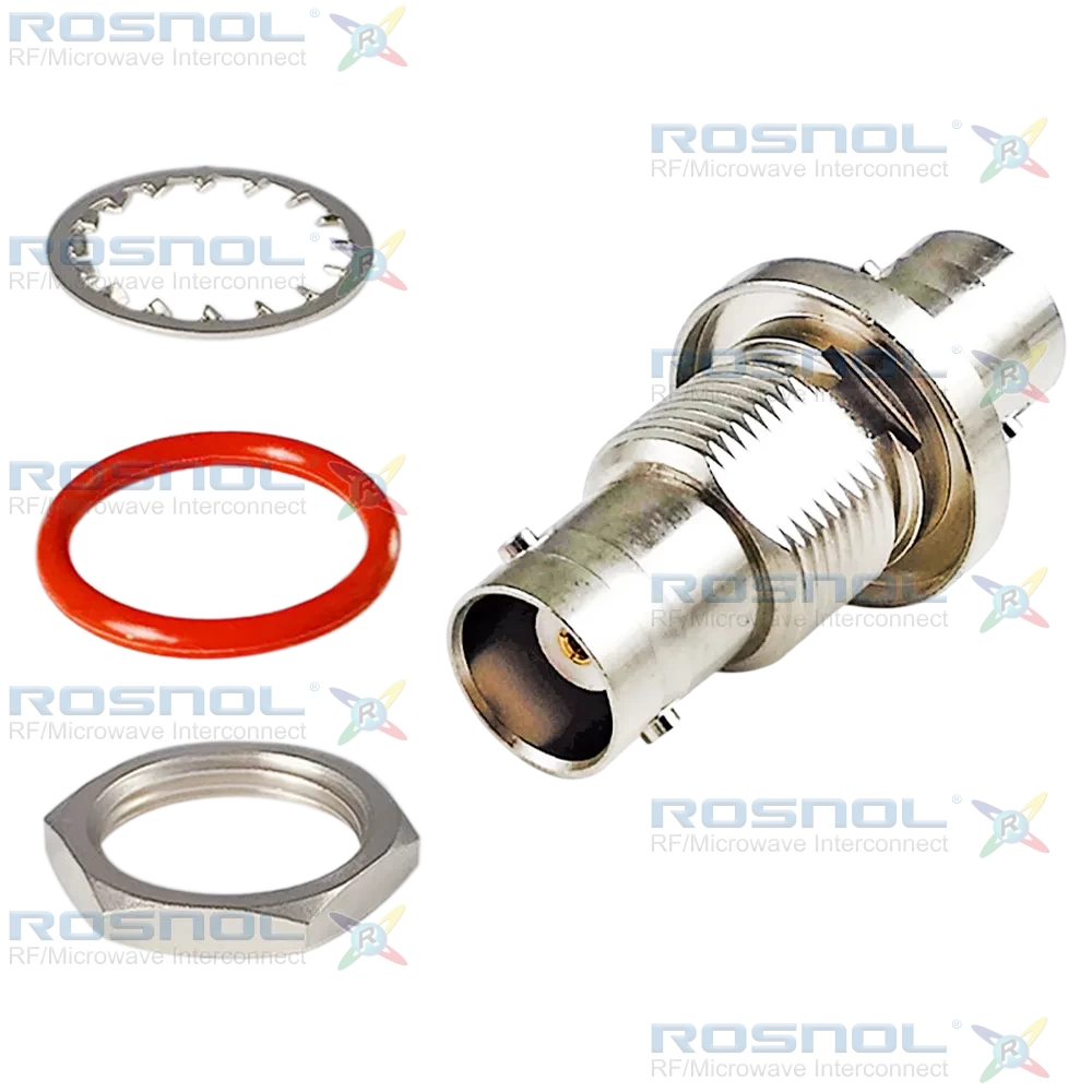 BNC Jack (Female) to BNC Jack (Female) Bulkhead Adapter, DC-4GHz VSWR 1.2