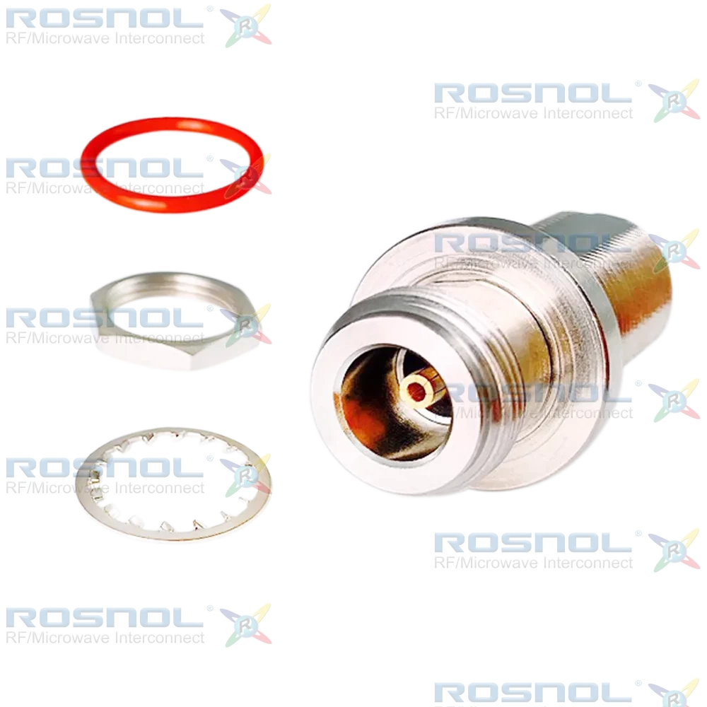 Precision N Jack (Female) to Precision N Jack (Female) Bulkhead Adapter, DC-18GHz VSWR 1.3