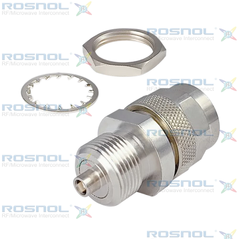 N Plug (Male) to MCX Jack (Female) Bulkhead Adapter, DC-6GHz VSWR1.20