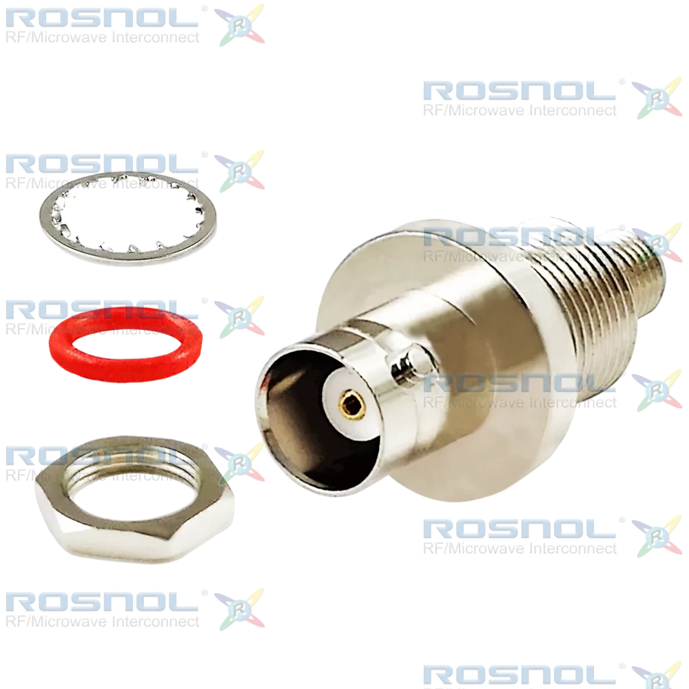 SMA Jack (Female) to BNC Jack (Female) Bulkhead Adapter, DC-4GHz VSWR1.20