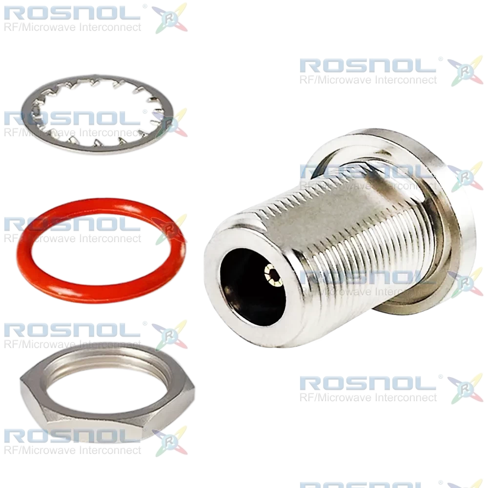 SMA Jack (Female) to N Jack (Female) Bulkhead Adapter, DC-11GHz VSWR 1.20