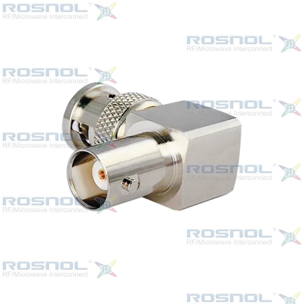 BNC Plug (Male) to BNC Jack (Female) Right Angle Adapter, DC-4GHz VSWR 1.20
