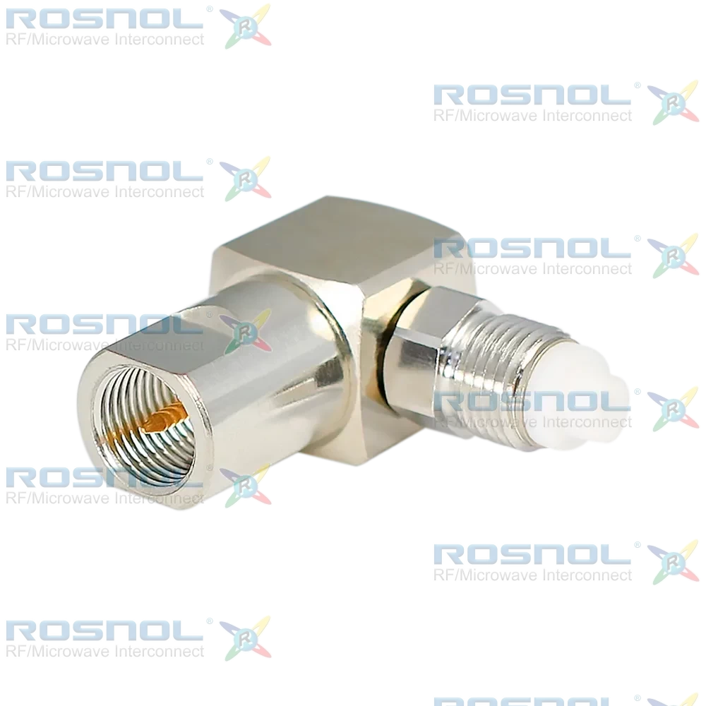 FME Plug (Male) to FME Jack (Female) Right-Angle Adapter, DC-2.5GHz