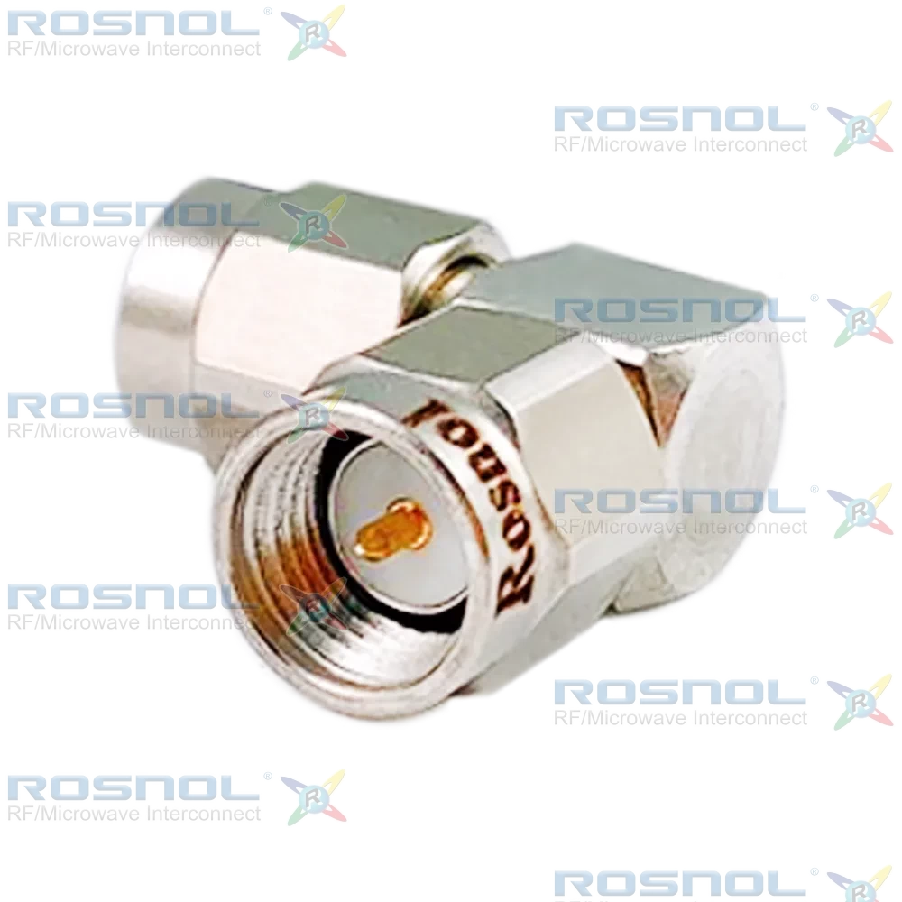 SMA Plug (Male) to SMA Plug (Male) Right-Angle Adapter, DC-18GHz VSWR 1.15