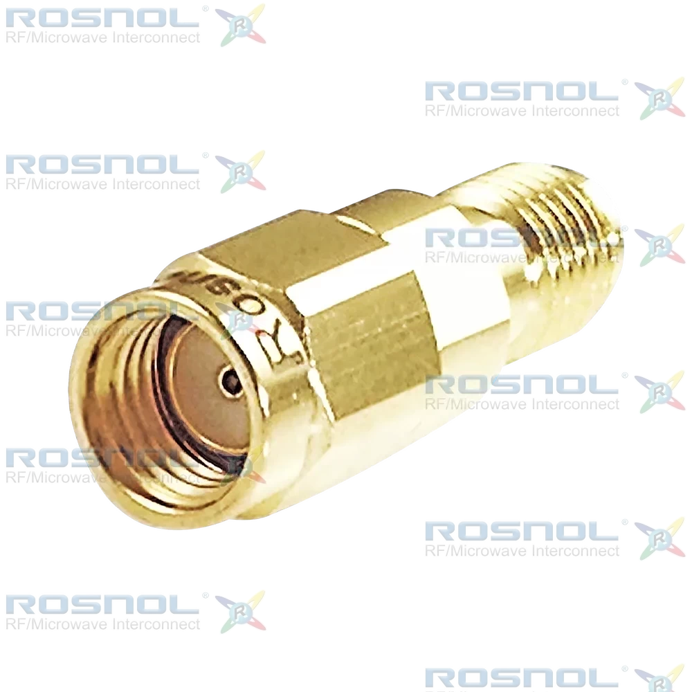 SMA R/P Plug (Male) to SMA Jack (Female) Adapter, DC-18GHz VSWR 1.2