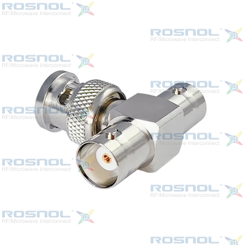BNC Jack (Female) to BNC Plug (Male) to BNC Jack (Female) T-Adapter, DC-10GHz