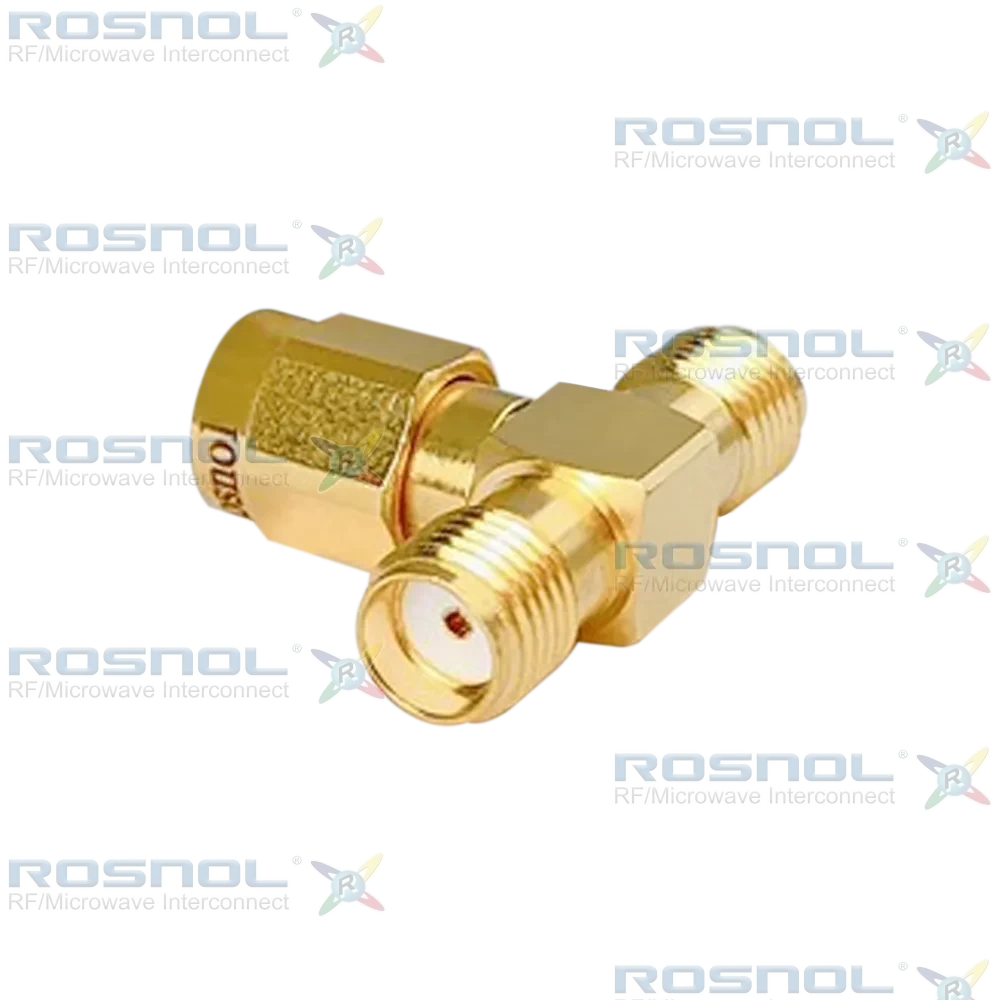 SMA Jack (Female) to SMA Plug (Male) to SMA Jack (Female) T-Adapter, DC-12.4GHz