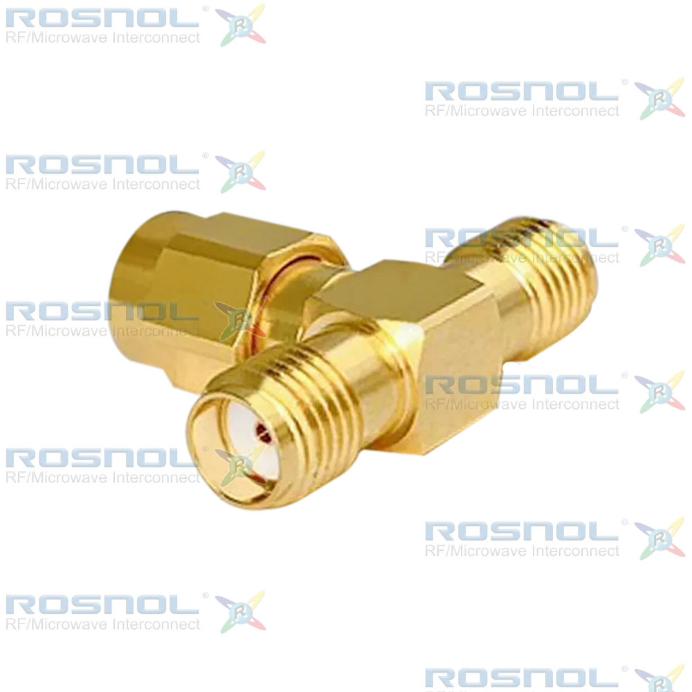SMA Jack (Female) to SMA Plug (Male) to SMA Jack (Female) T-Adapter, DC-12.4GHz