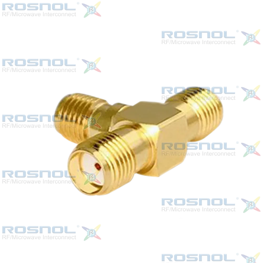SMA Jack (Female) to SMA Jack (Female) to SMA Jack (Female) T-Adapter, DC-12.4GHz