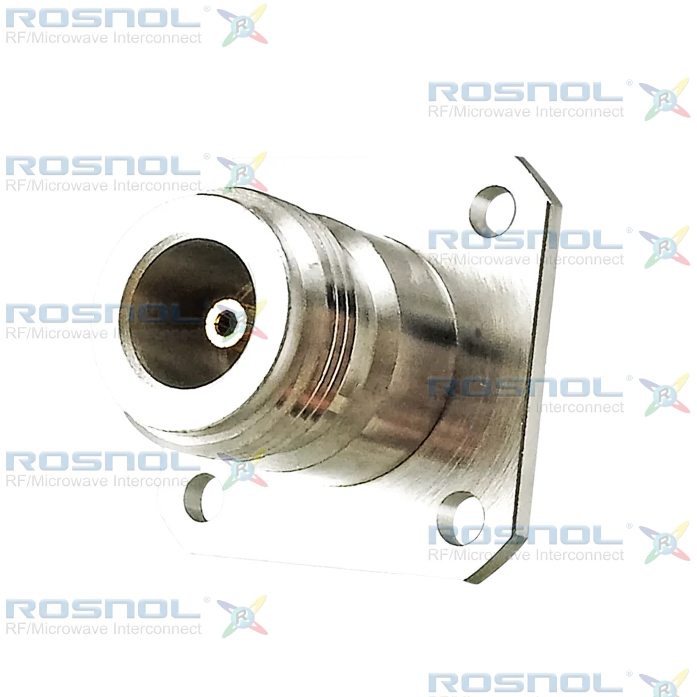 SMA Jack (Female) to N Jack (Female) 4-Hole Flange Adapter, DC-11GHz VSWR 1.15