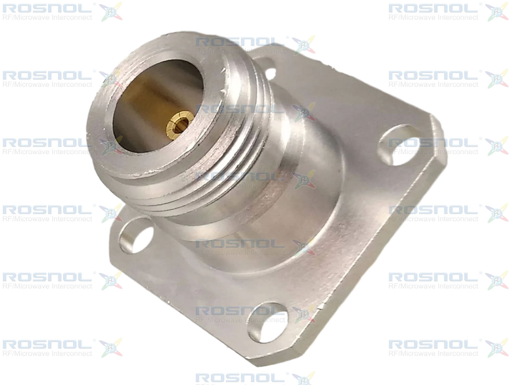SMA Plug (Male) to N Jack (Female) 4 Hole Flange Adapter, DC-11GHz VSWR 1.15