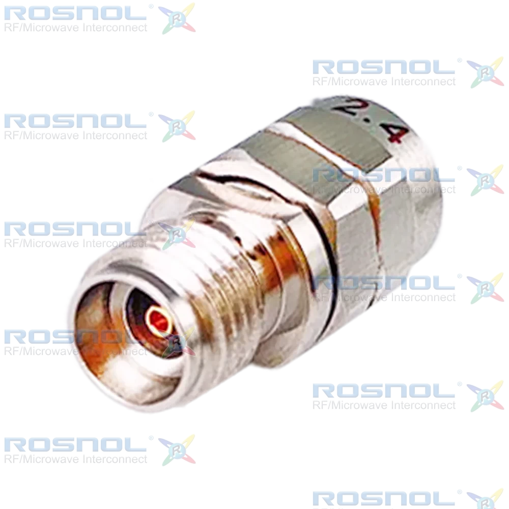 2.4mm Plug (Male) to 2.92mm Jack (Female) Adapter, DC-40GHz VSWR 1.15