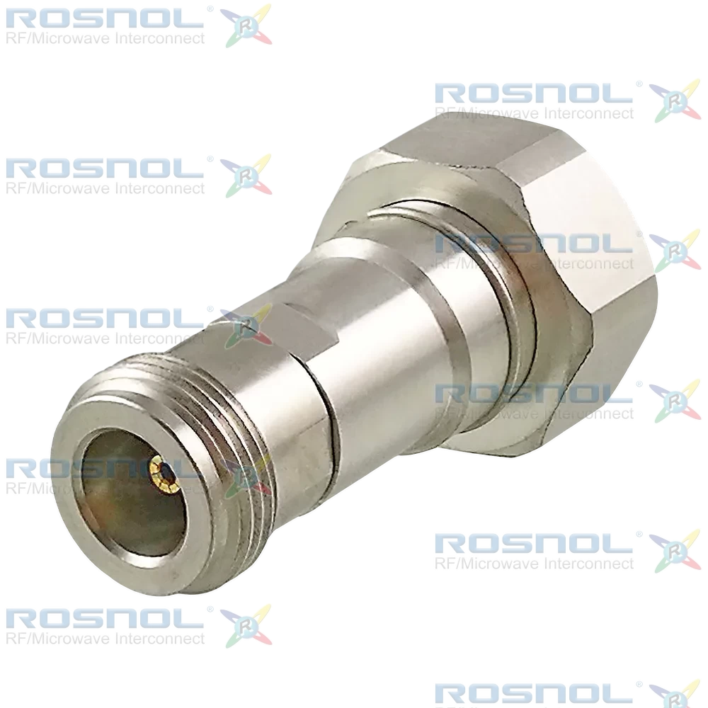 4.3-10 Plug (Male) to Precision N Jack (Female) Adapter, DC-12GHz VSWR 1.15