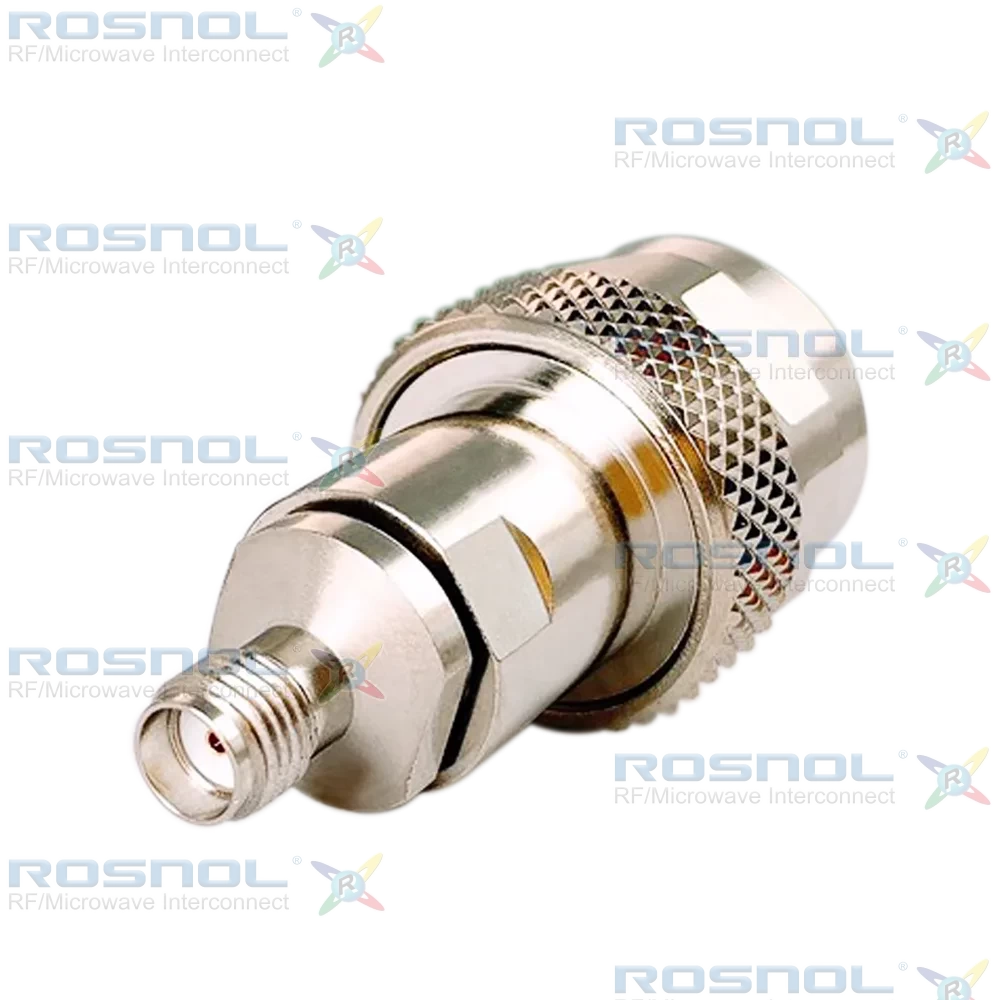 Precision N Plug (Male) to SMA Jack (Female) Adapter, DC-18GHz VSWR 1.15