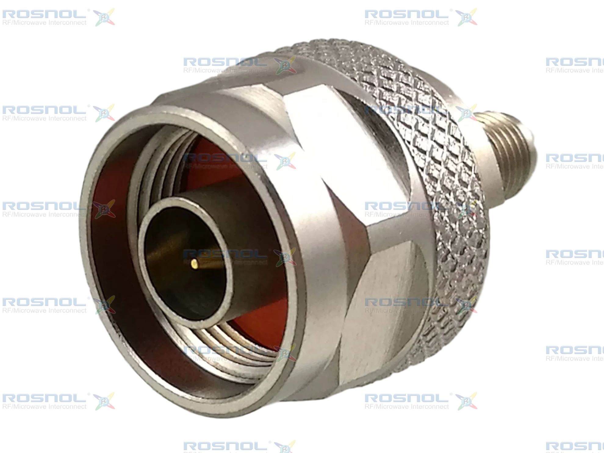 Precision N Plug (Male) to SMA Jack (Female) Adapter, DC-18GHz VSWR 1.15