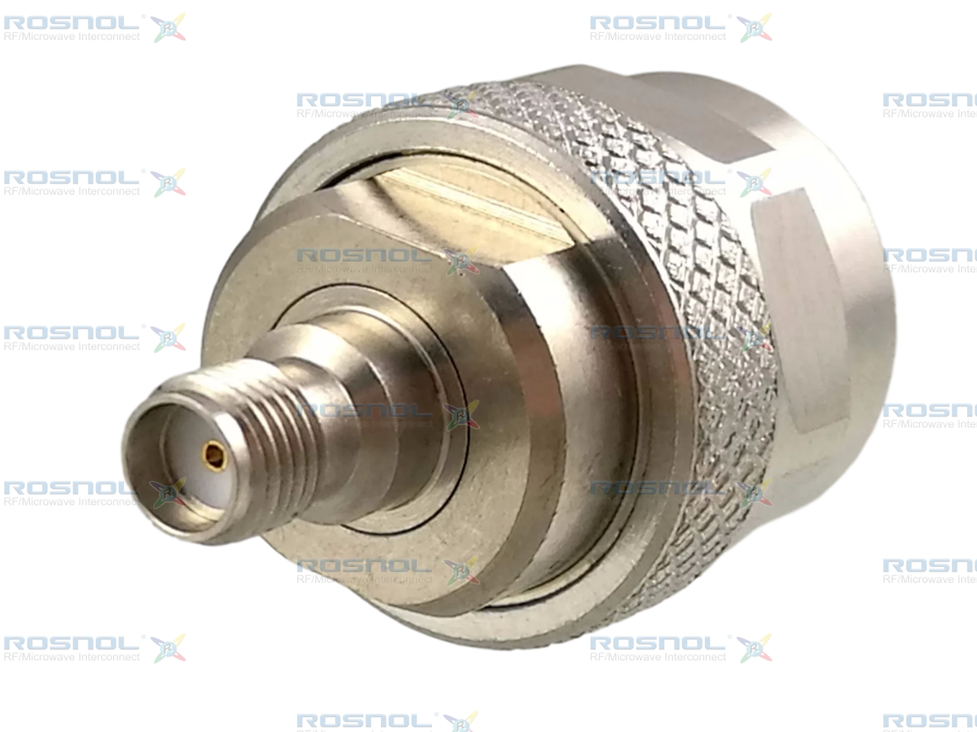 Precision N Plug (Male) to SMA Jack (Female) Adapter, DC-18GHz VSWR 1.15