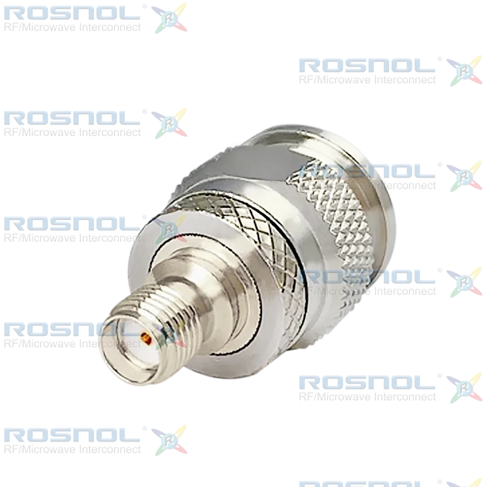 Precision TNC Plug (Male) to SMA Jack (Female) Adapter, DC-18GHz VSWR 1.20