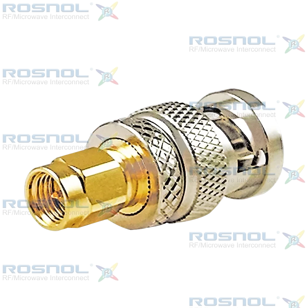 SMA Plug (Male) to BNC Plug (Male) Adapter, DC-6GHz VSWR 1.15