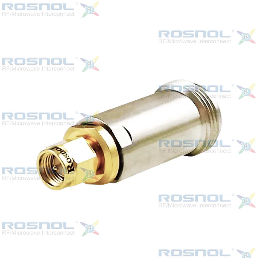 SMA Plug (Male) to Precision N Jack (Female) Adapter, DC-18GHz VSWR 1.15