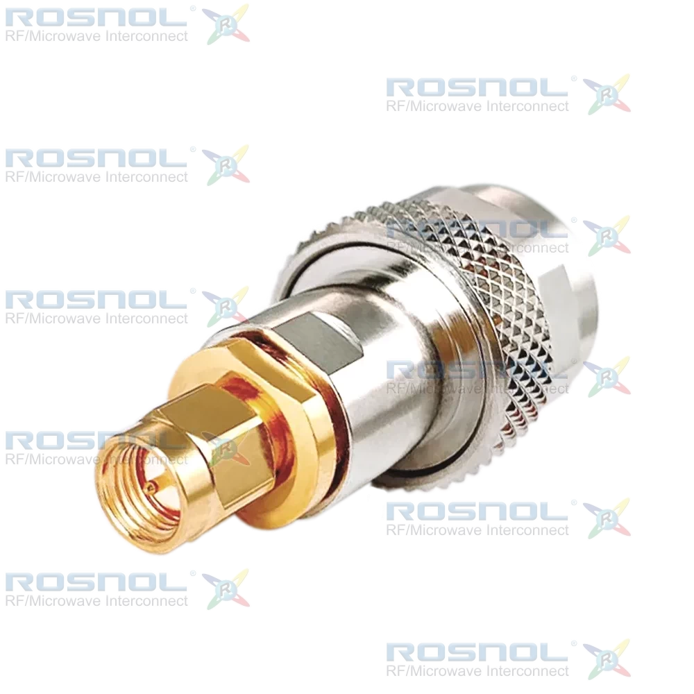 SMA Plug (Male) to Precision N Plug (Male) Adapter, DC-18GHz VSWR 1.15
