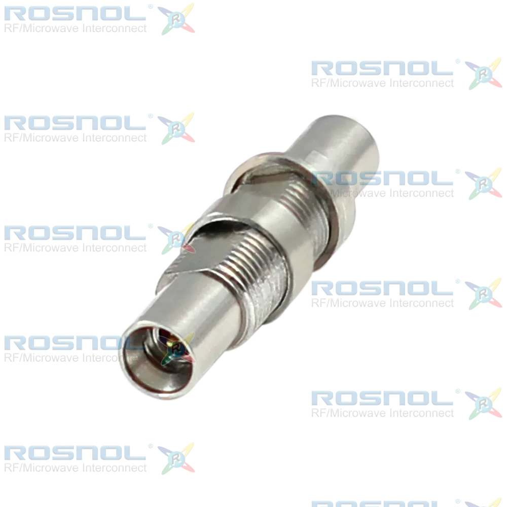 SMPM Plug (Male) to SMPM Plug (Male) Full Detent Bulkhead Adapter, DC-65GHz VSWR 1.4