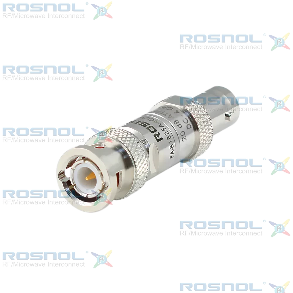 Fixed Attenuator BNC Plug (Male) to BNC Jack (Female) 4GHz 2W 20dB