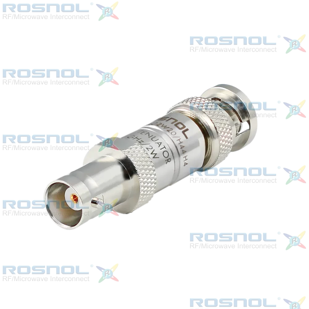 Fixed Attenuator BNC Plug (Male) to BNC Jack (Female) 4GHz 2W 20dB