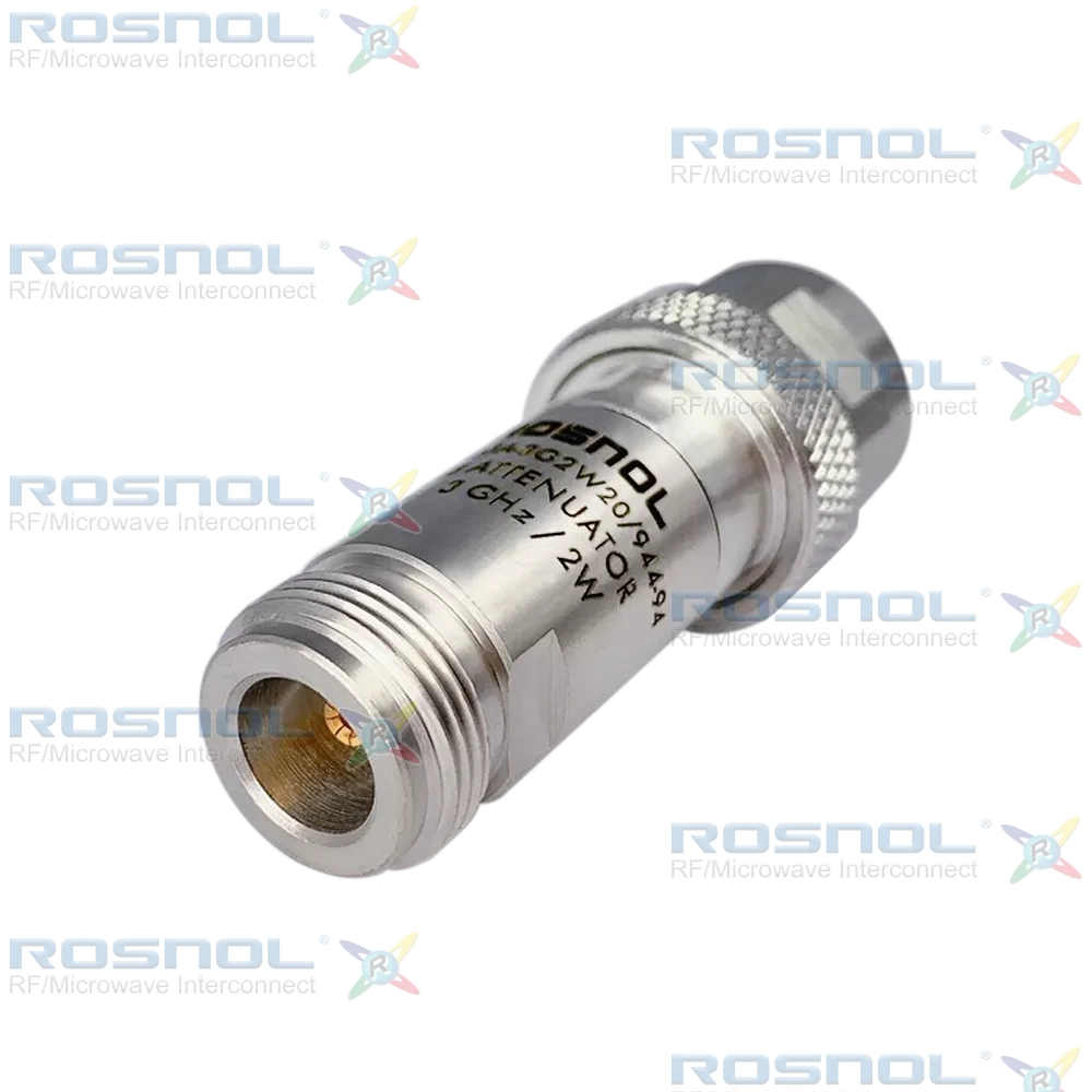 Fixed Attenuator N Plug (Male) to N Jack (Female) 3GHz 2W 20dB