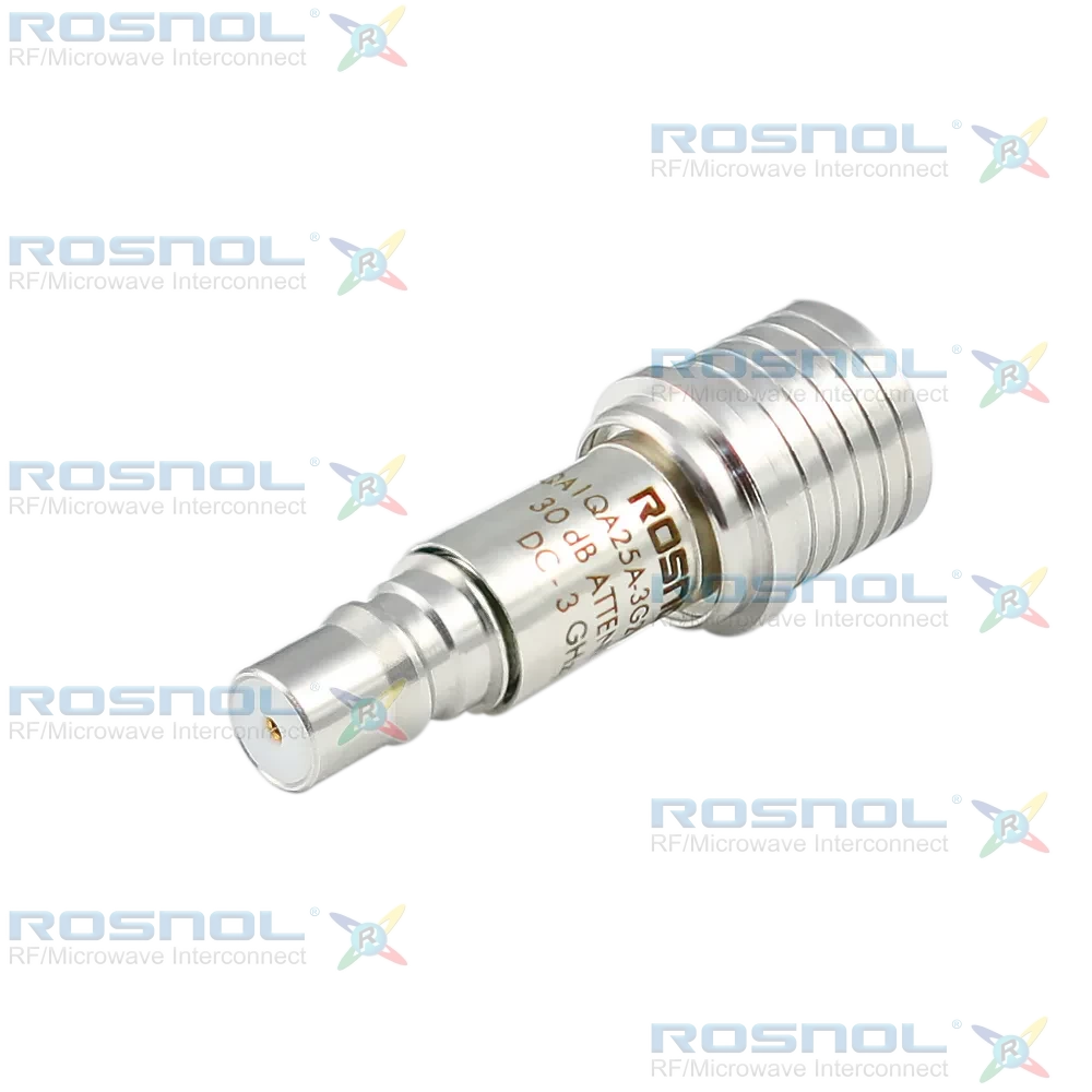 Fixed Attenuator QMA Plug (Male) to QMA Jack (Female) 3GHz 2W 30dB