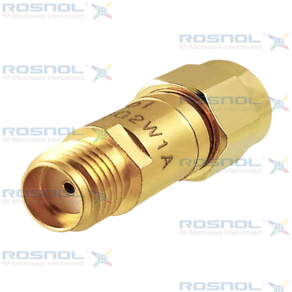 Fixed Attenuator SMA Plug (Male) to SMA Jack (Female) 6GHz 2W 1dB