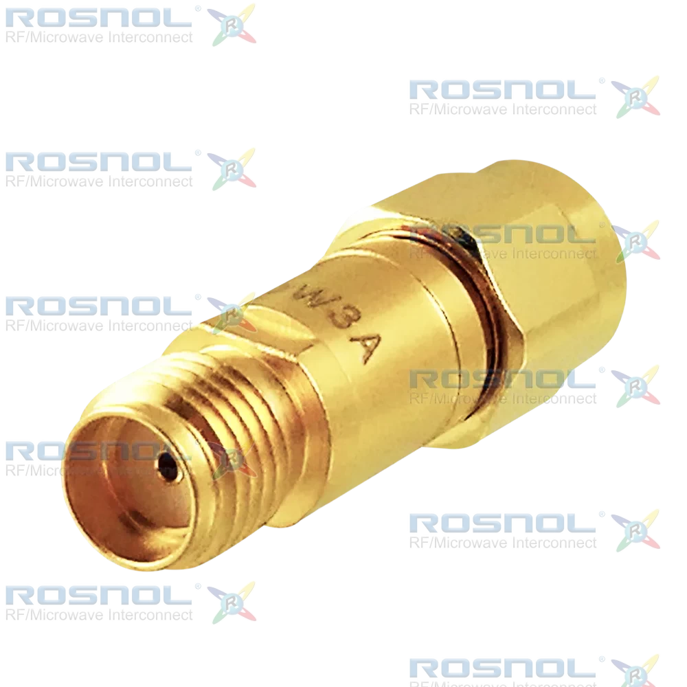 Fixed Attenuator SMA Plug (Male) to SMA Jack (Female) 6GHz 2W 3dB