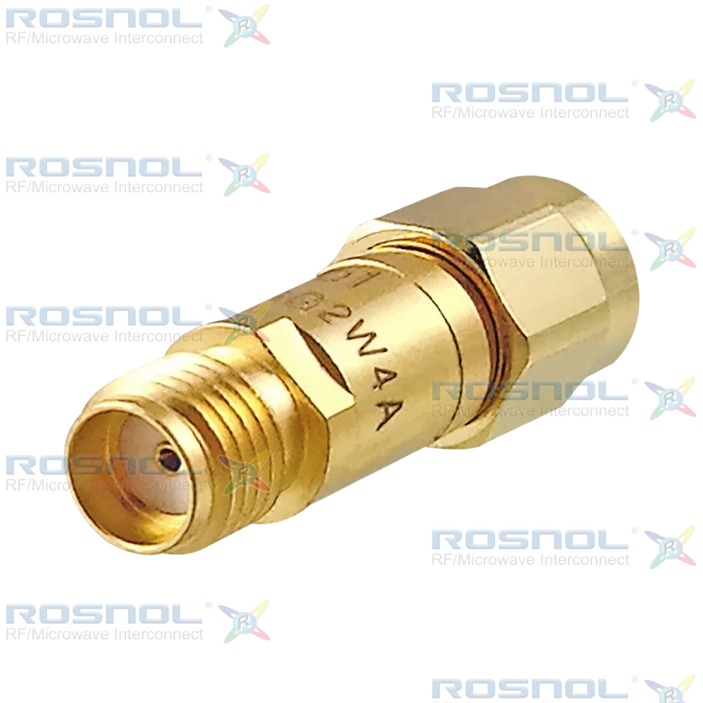 Fixed Attenuator SMA Plug (Male) to SMA Jack (Female) 6GHz 2W 4dB