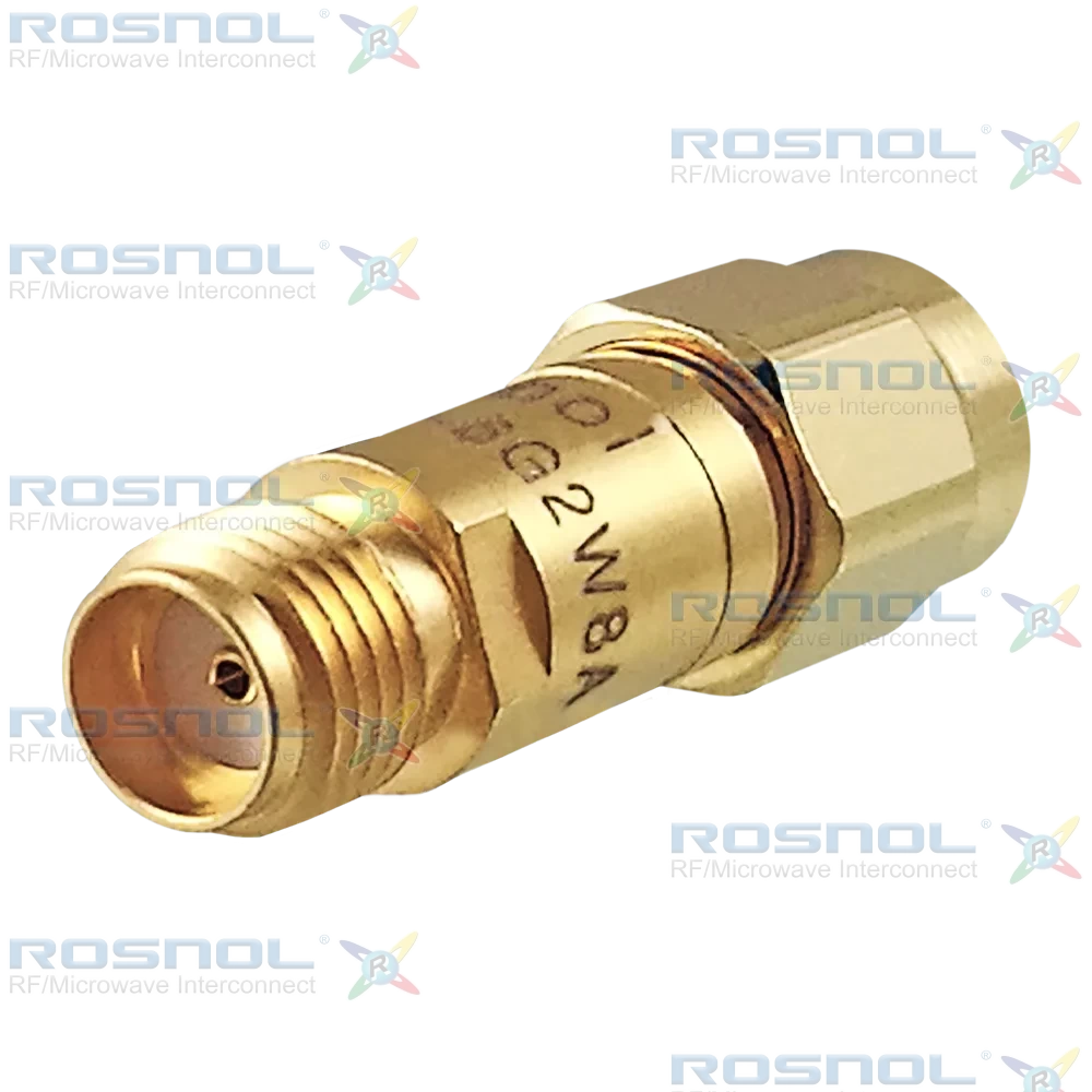 Fixed Attenuator SMA Plug (Male) to SMA Jack (Female) 6GHz 2W 8dB