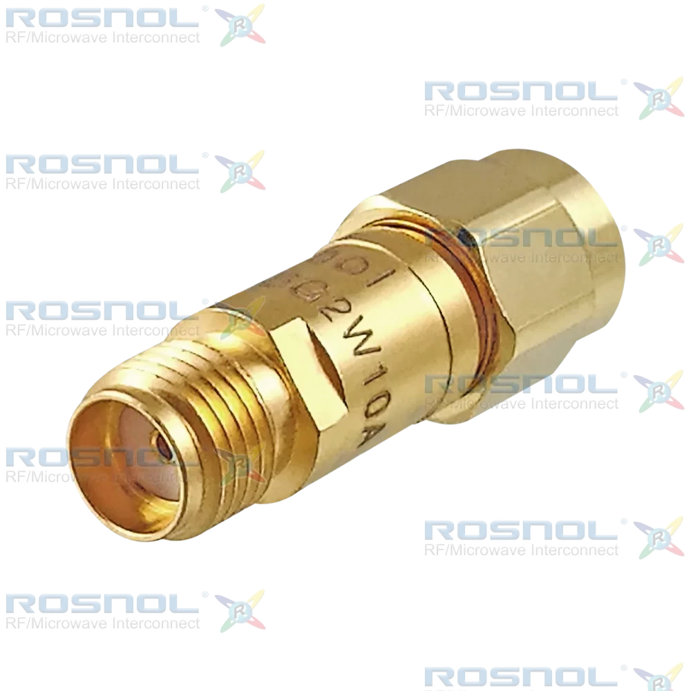Fixed Attenuator SMA Plug (Male) to SMA Jack (Female) 6GHz 2W 10dB