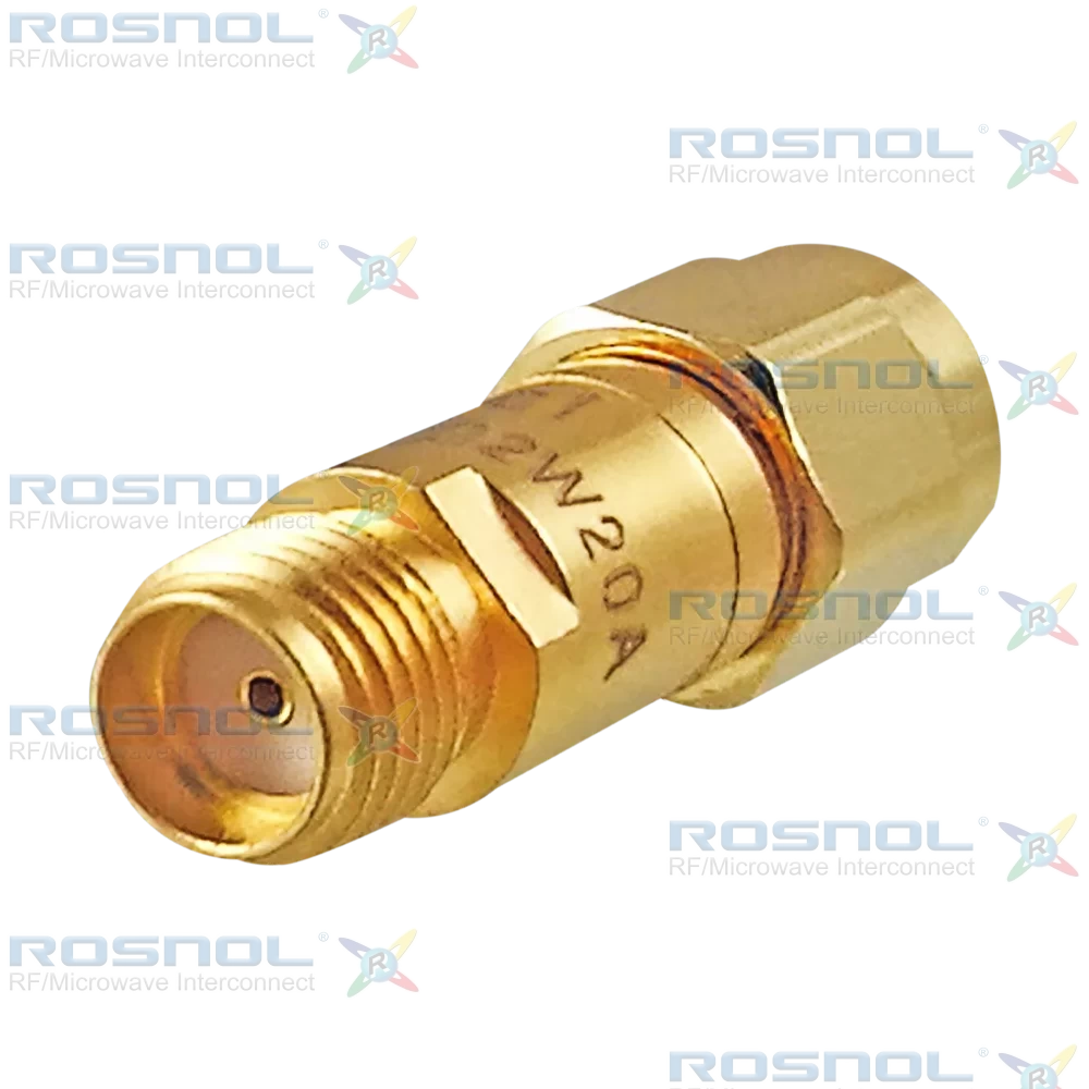 Fixed Attenuator SMA Plug (Male) to SMA Jack (Female) 6GHz 2W 20dB
