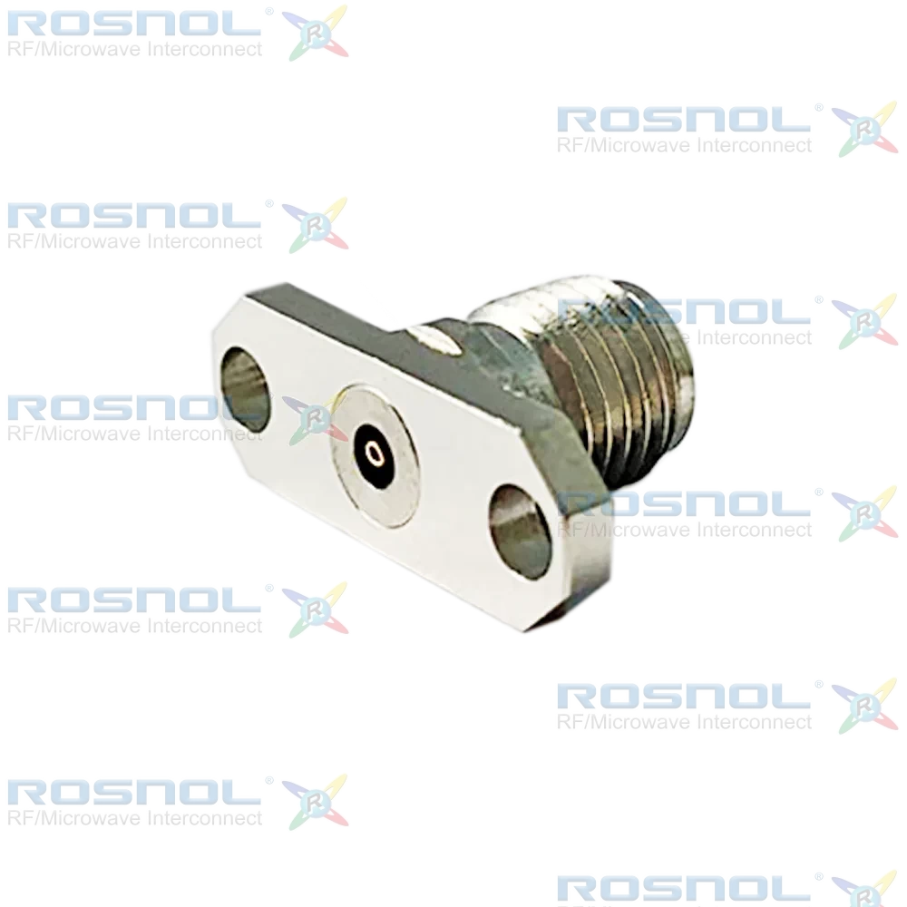 2.92mm Jack (Female) Straight Field Replaceable Connector 2 Hole Flange, 12.22mm (.481 inch) DC-40GHz VSWR1.15