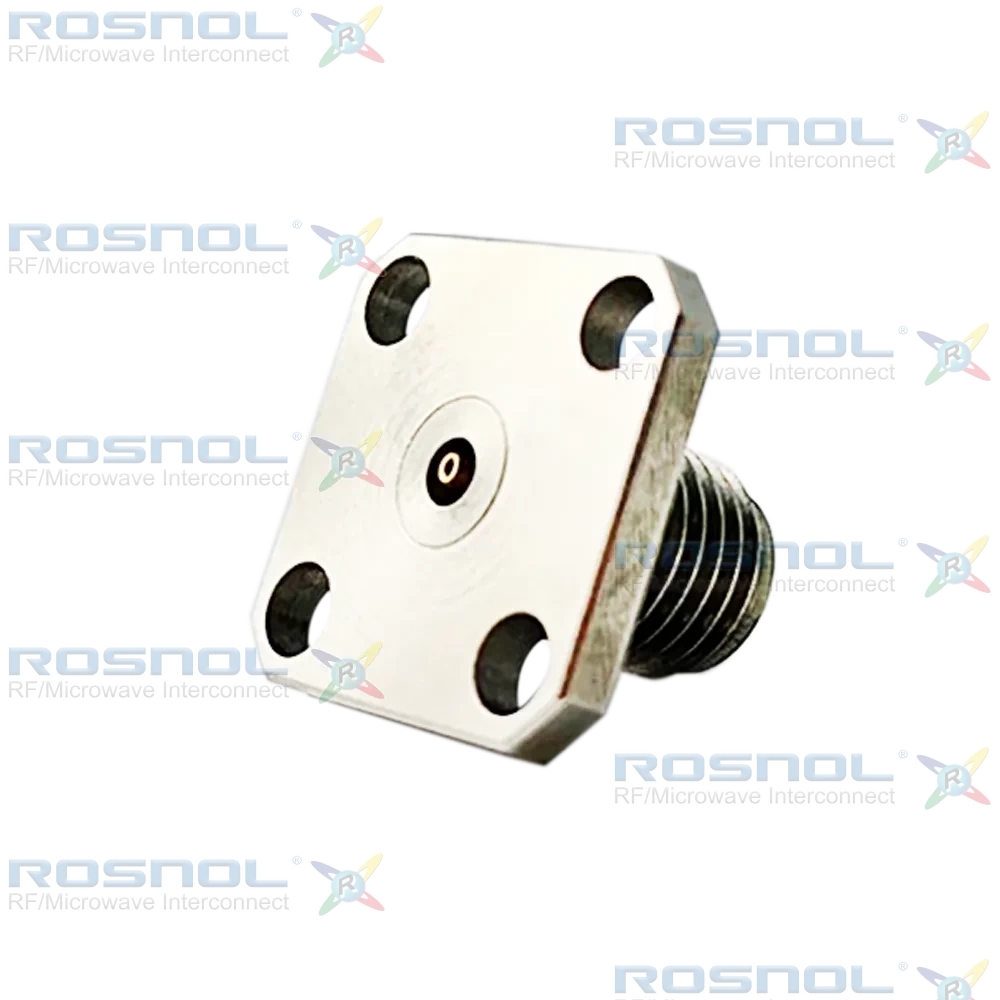 2.92mm Jack (Female) Straight Field Replaceable Connector 4 Hole Flange, 8.64mm (.340 inch) DC-40GHz VSWR1.15