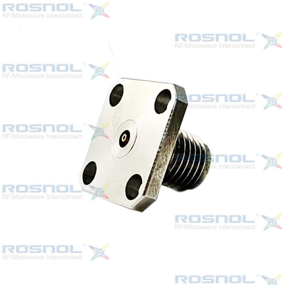 2.92mm Jack (Female) Straight Field Replaceable Connector 4 Hole Flange, 8.64mm (.340 inch) DC-40GHz VSWR1.15