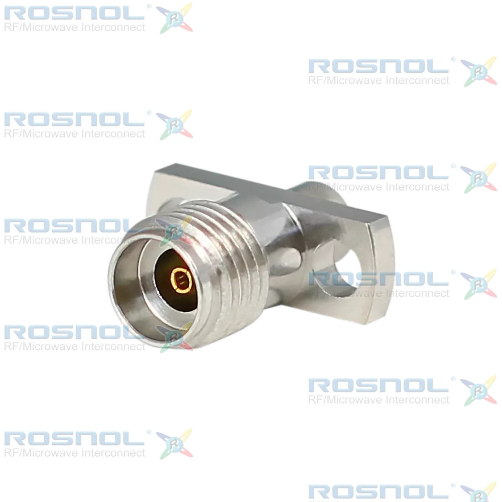 2.92mm Jack (Female) Straight Connector 2 Hole Flange, 8.64mm (.340 inch) DC-40GHz VSWR1.20