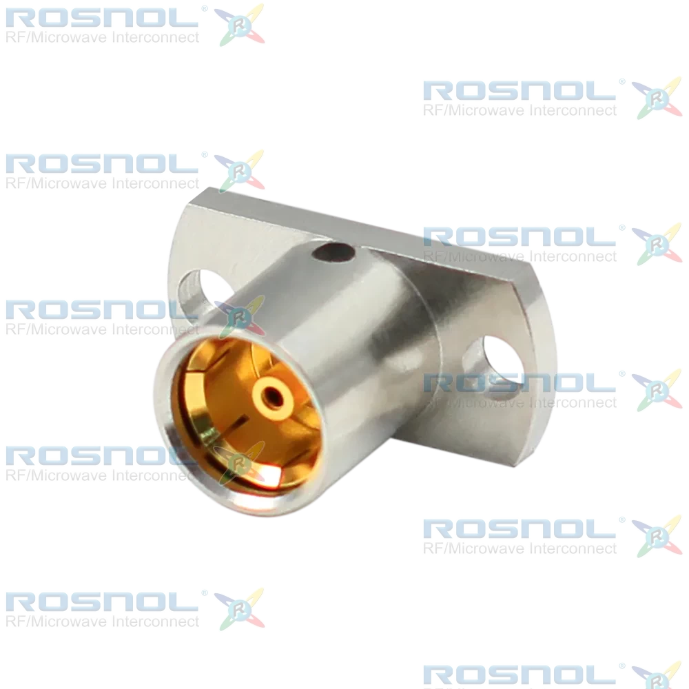 BMA Jack (Female) Straight Connector 2 Hole Flange, 12.22mm (.481 inch) DC-22 GHz VSWR1.25