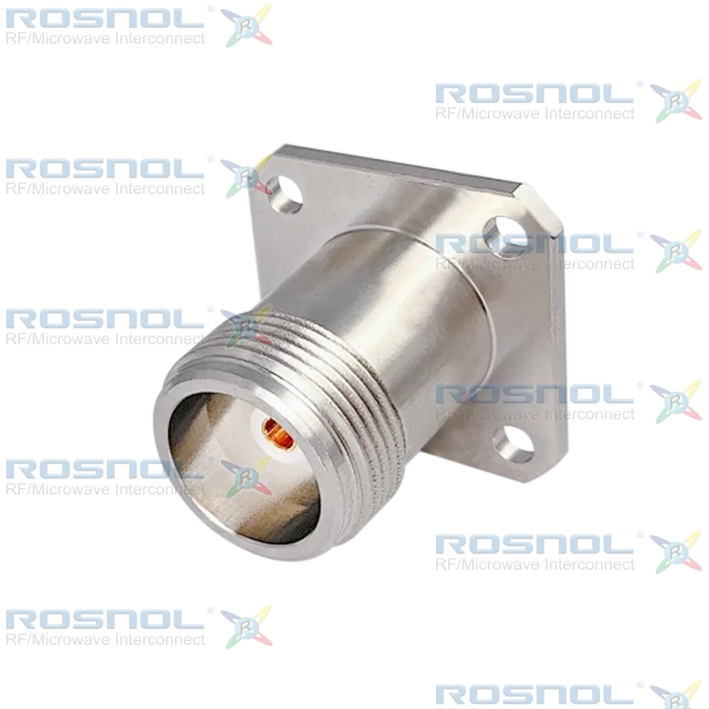 SC Jack (Female) 4 Hole Flange Connector 18.24mm (.718 inch), DC-11GHz