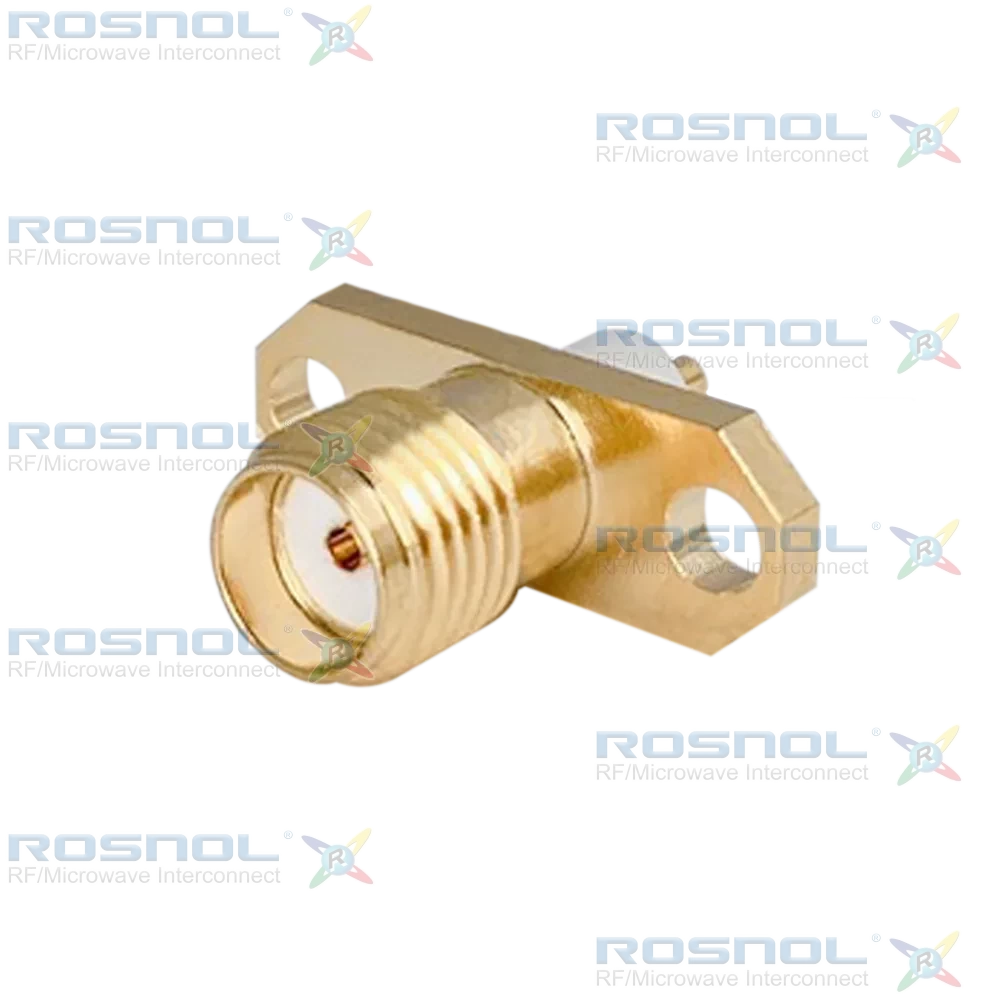 SMA Jack (Female) Straight Connector 2 Hole Flange, 12.22mm (.481 inch) DC-18GHz VSWR1.30