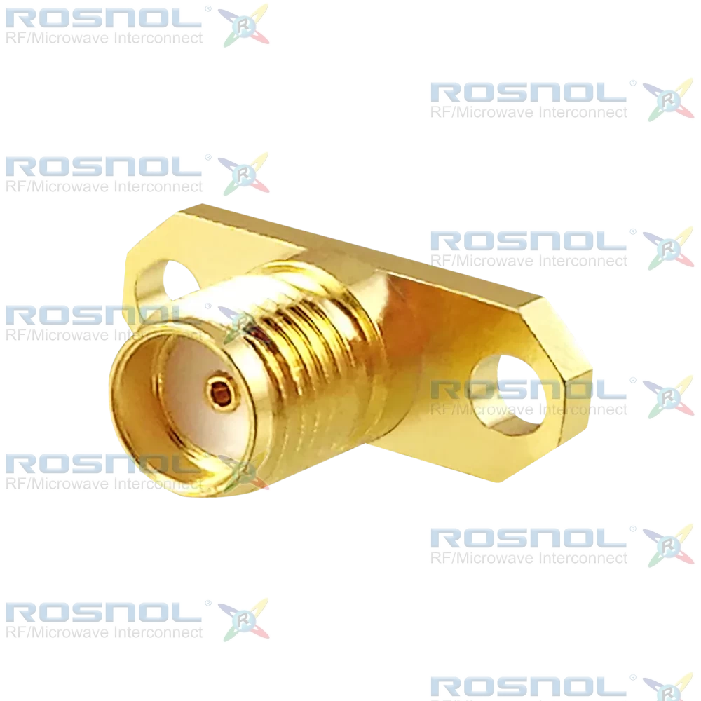 SMA Jack (Female) Straight Connector 2 Hole Flange, 12.22mm (.481 inch) DC-18GHz VSWR1.30