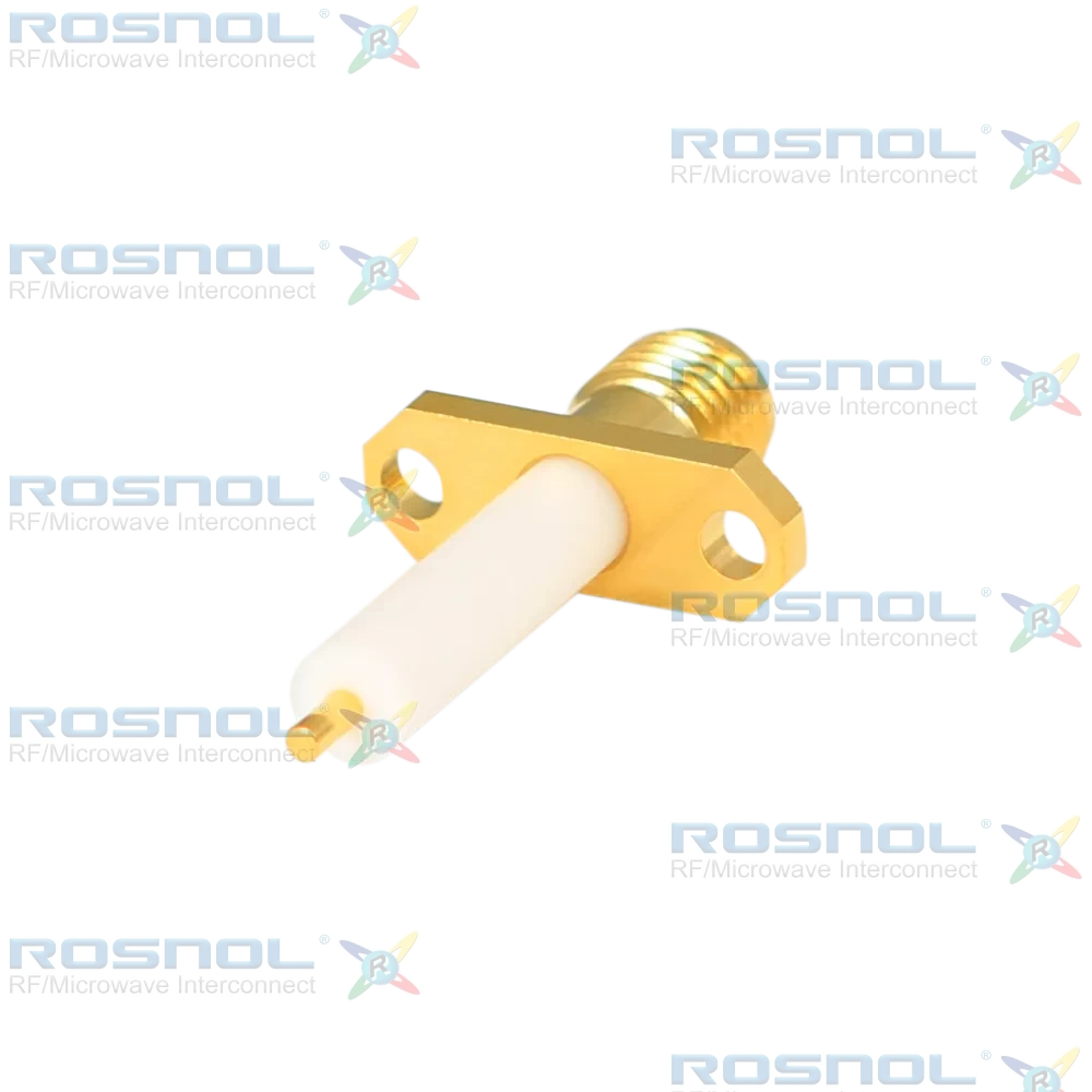 SMA Jack (Female) Straight Connector 2 Hole Flange, 12.22mm (.481 inch) DC-18GHz VSWR1.30