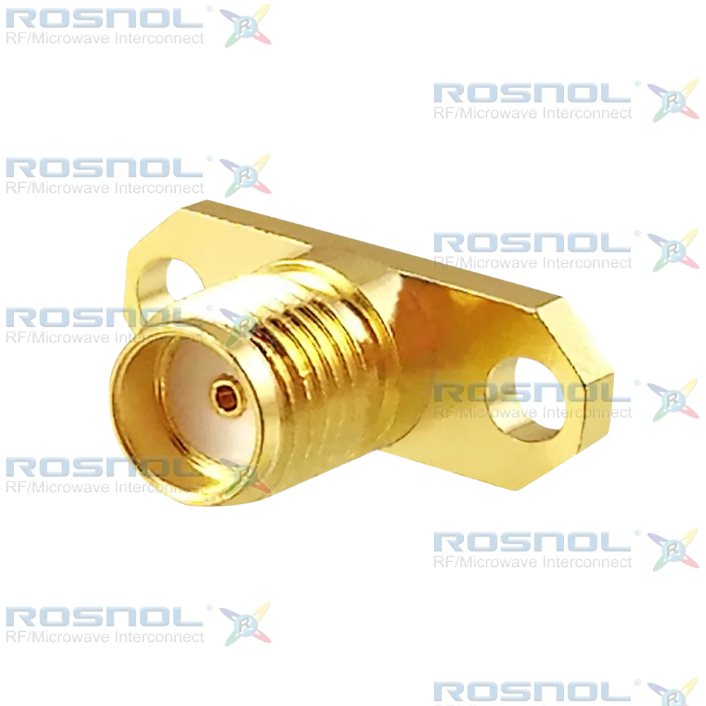 SMA Jack (Female) Straight Connector 2 Hole Flange, 12.22mm (.481 inch) DC-18GHz VSWR1.30