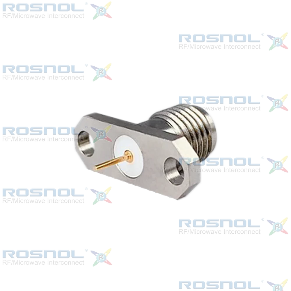 SMA Jack (Female) Straight Connector 2 Hole Flange, 12.22mm (.481 inch) DC-18GHz VSWR1.30
