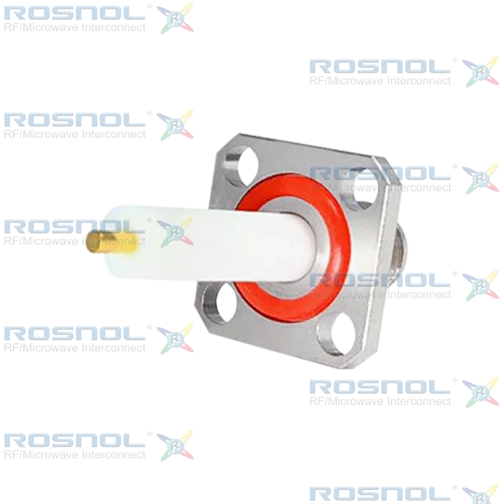SMA Jack (Female) Straight Connector 4 Hole Flange, 8.64mm (.340 inch) DC-18GHz VSWR1.30