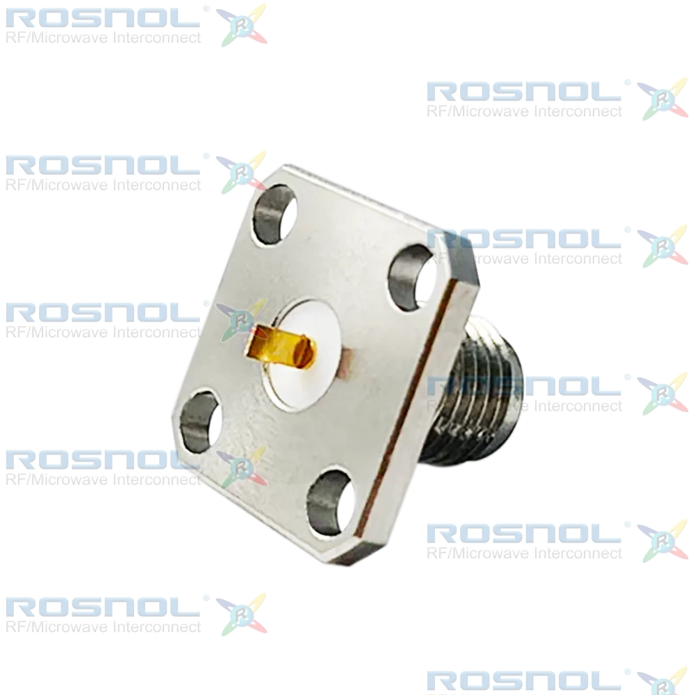 SMA Jack (Female) Straight Connector 4 Hole Flange, 8.64mm (.340 inch) DC-18GHz VSWR1.30