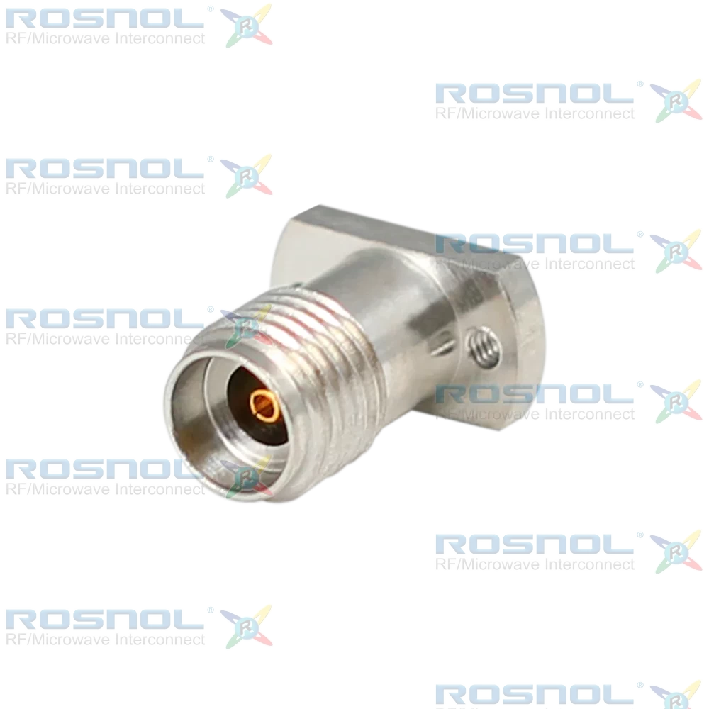 2.4mm Jack (Female) PCB Edge Mount Connector, DC-18GHz VSWR 1.25